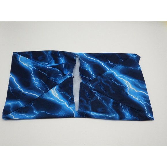 Jumbo BOOK SOX Stretchable Fabric Book Cover Blue Sky Lightning - Picture 2 of 2